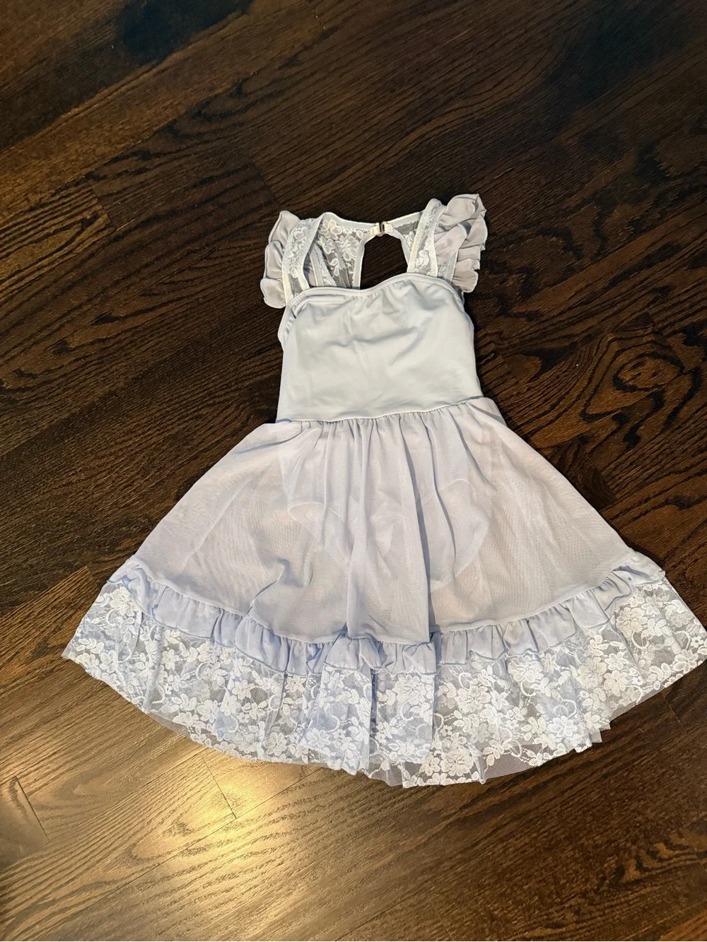 Weissman Pale Blue Lace & Tulle Dance Costume Dress